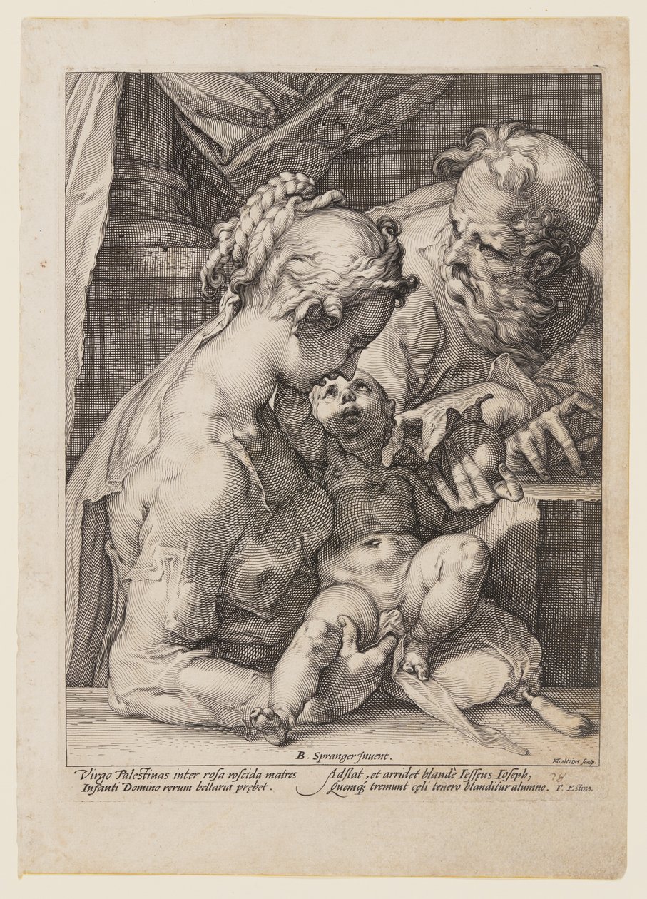 Den heliga familjen av Hendrick Goltzius