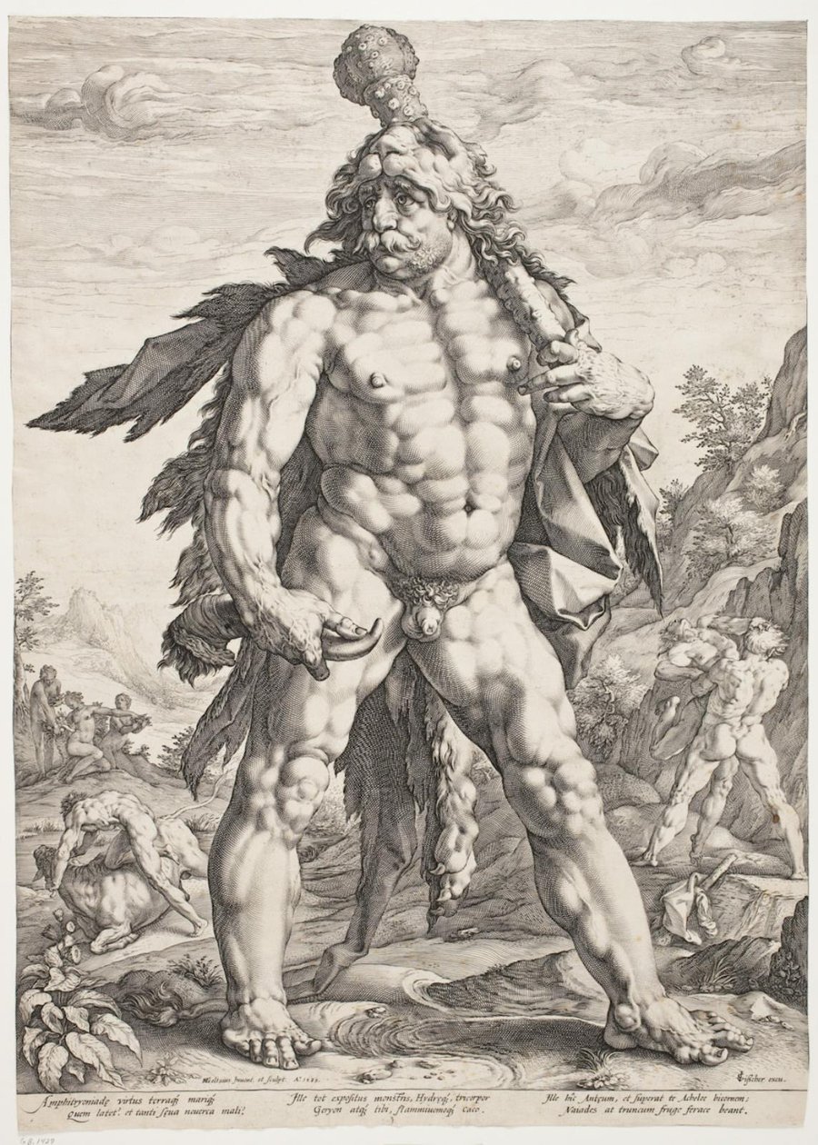 Den stora Herkules av Hendrick Goltzius