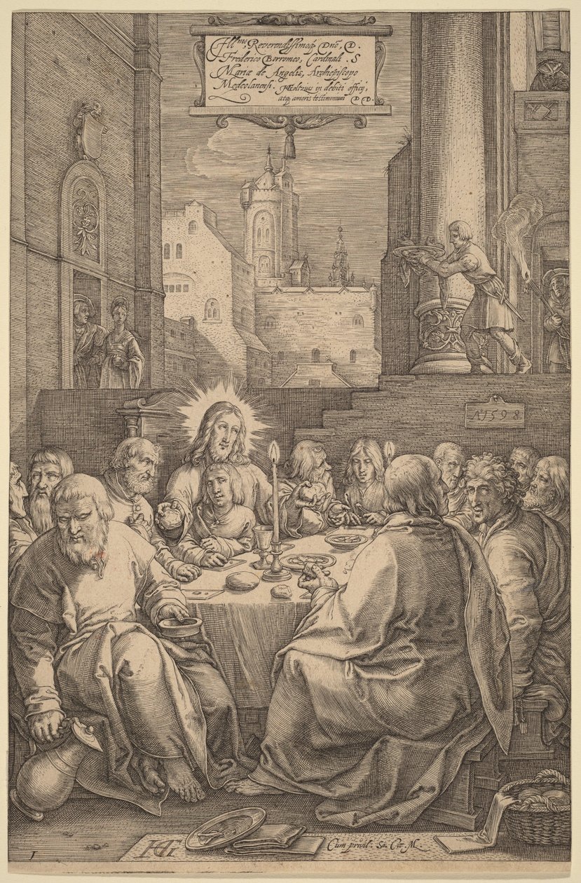 Nattvarden av Hendrick Goltzius