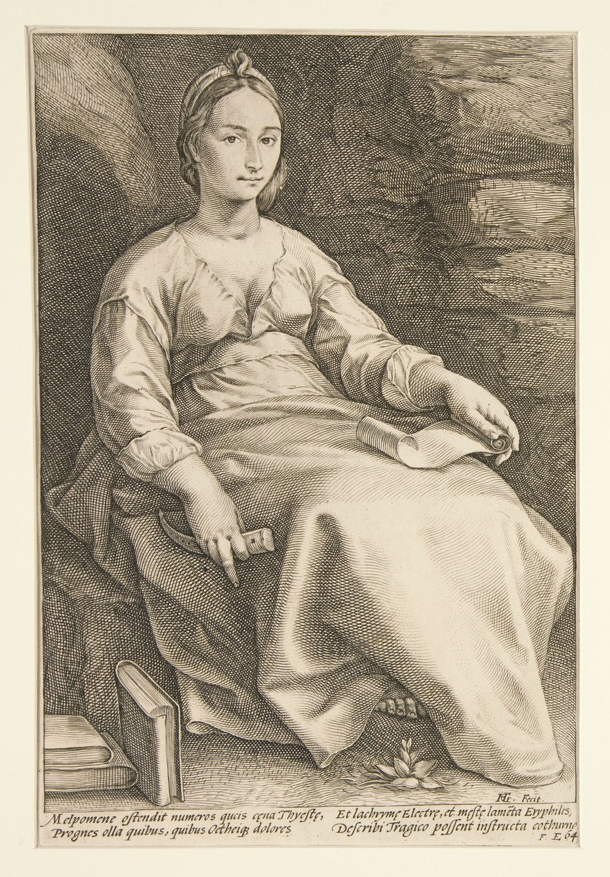 The Nine Muses: Melpomene, #3 i en serie om 9 av Hendrick Goltzius