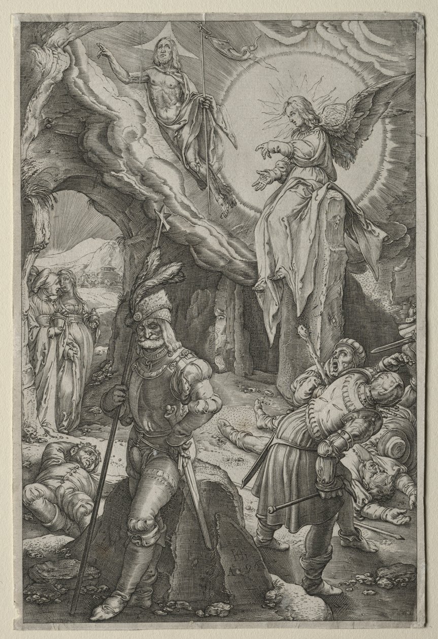 Passionen: Uppståndelsen av Hendrick Goltzius