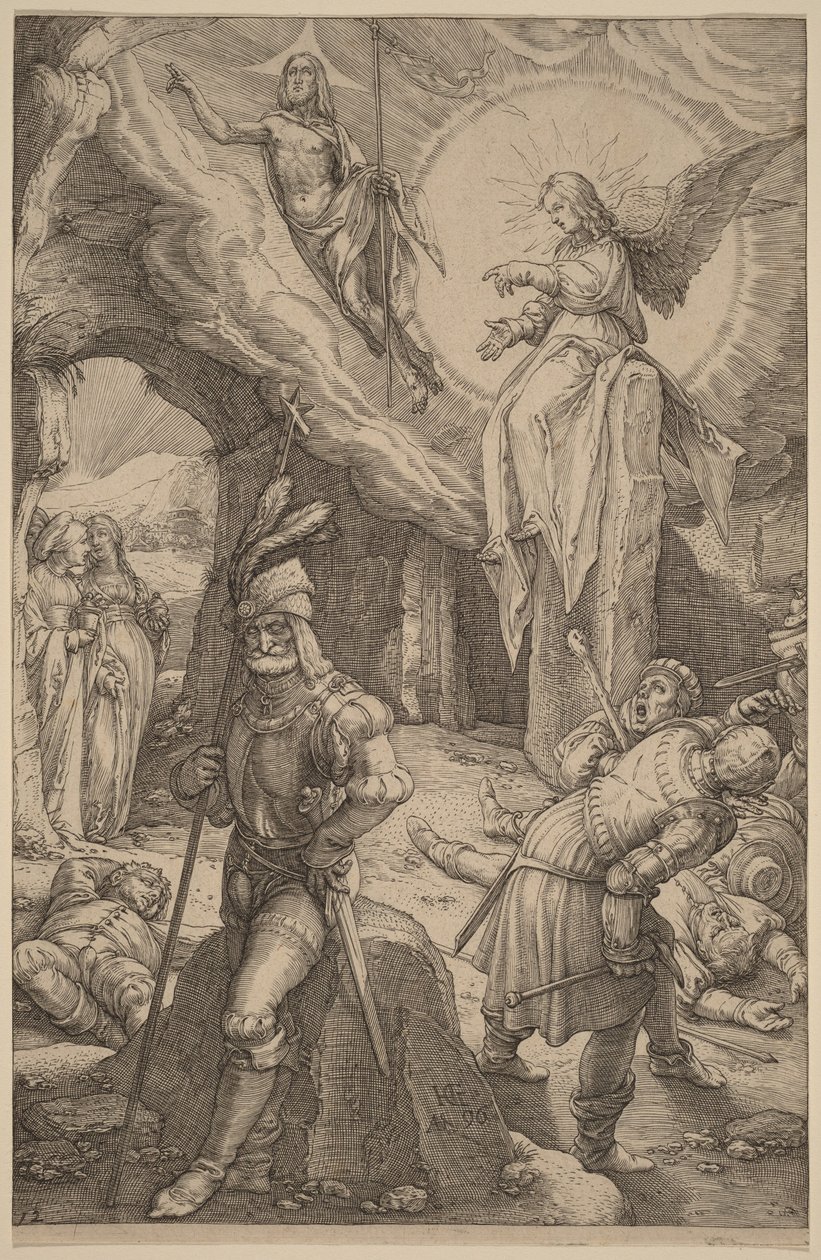 Uppståndelsen av Hendrick Goltzius