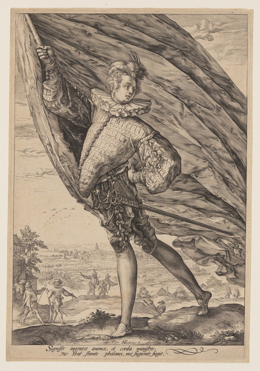 Standardbäraren av Hendrick Goltzius
