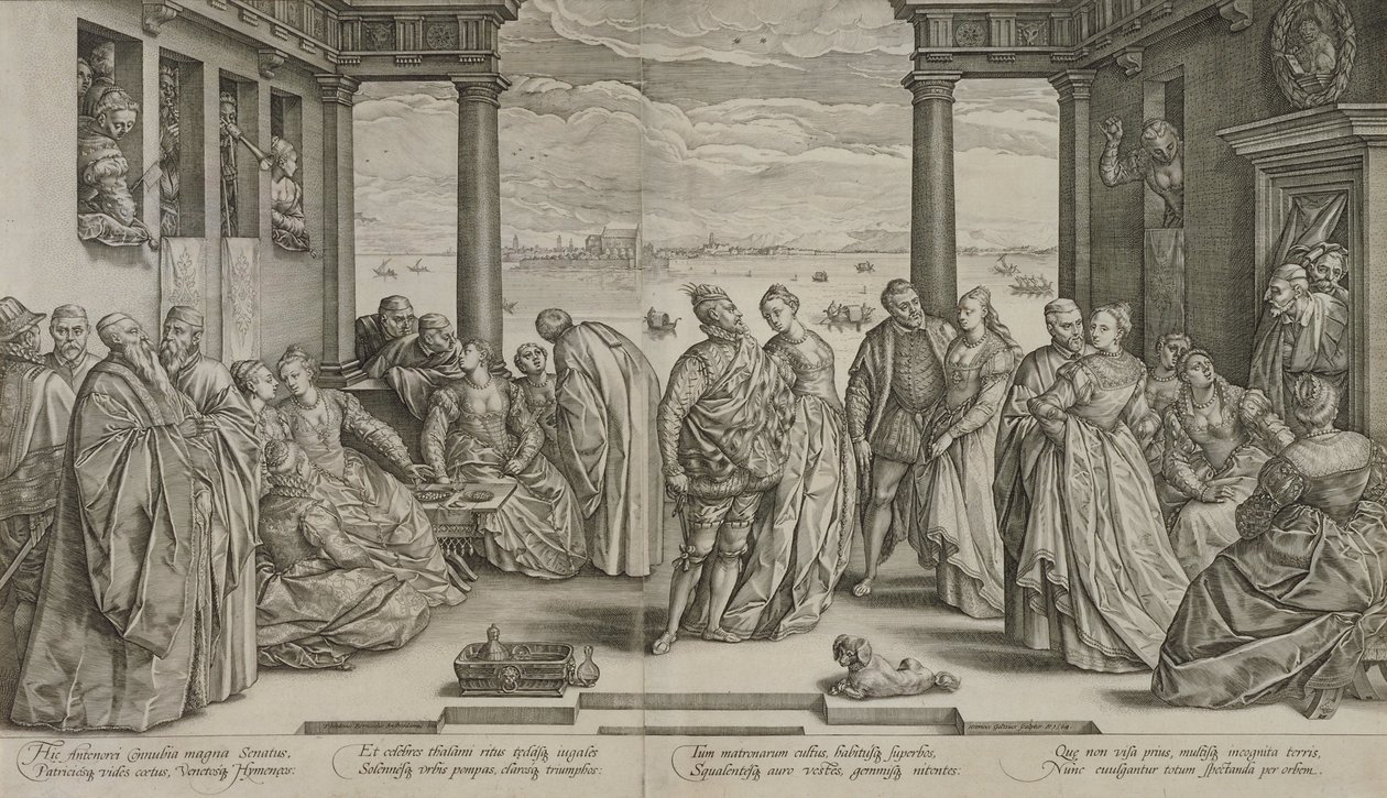 Bröllopet i Venedig av Hendrick Goltzius