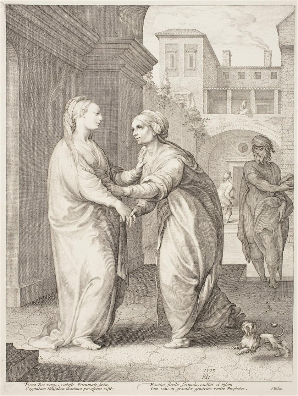 Besöket av Hendrick Goltzius