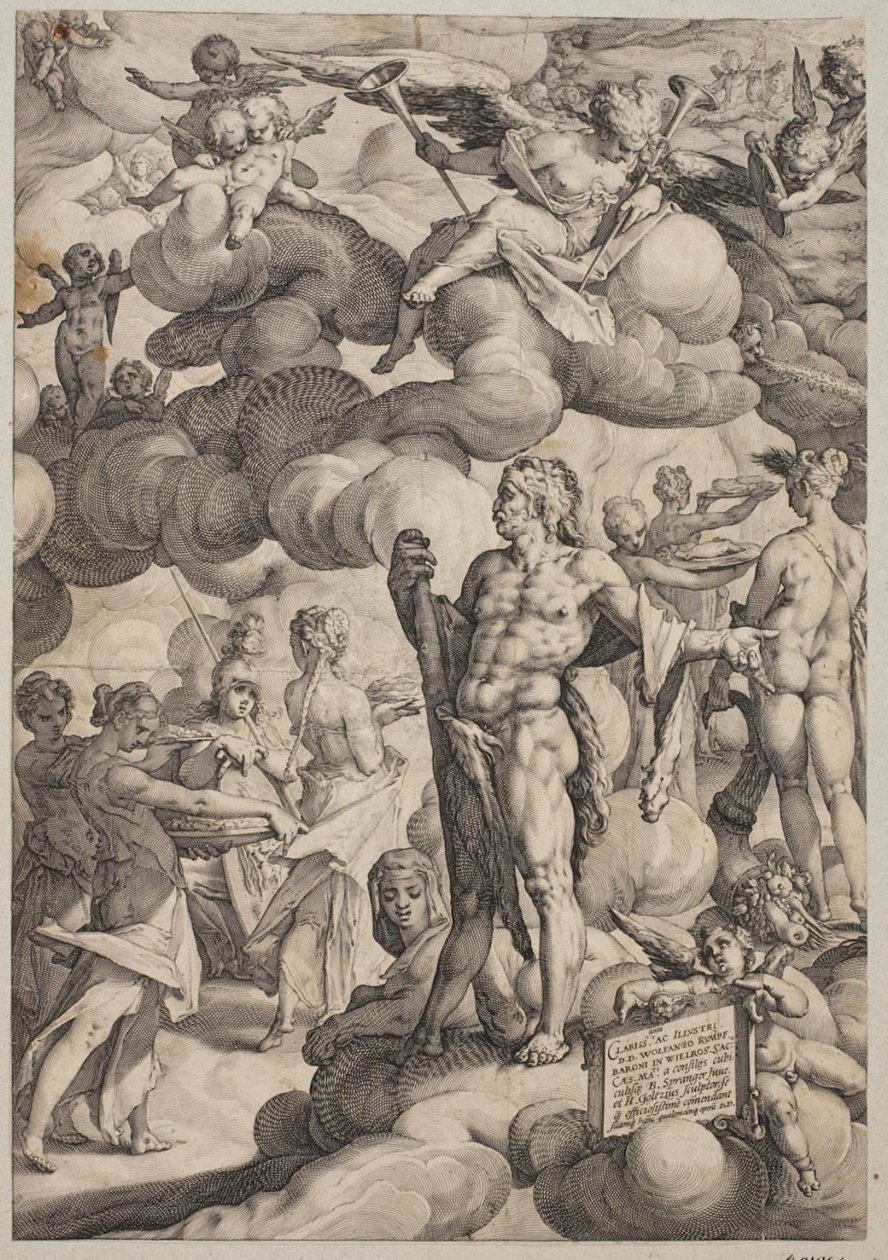 Amors och Psyches bröllop av Hendrick Goltzius