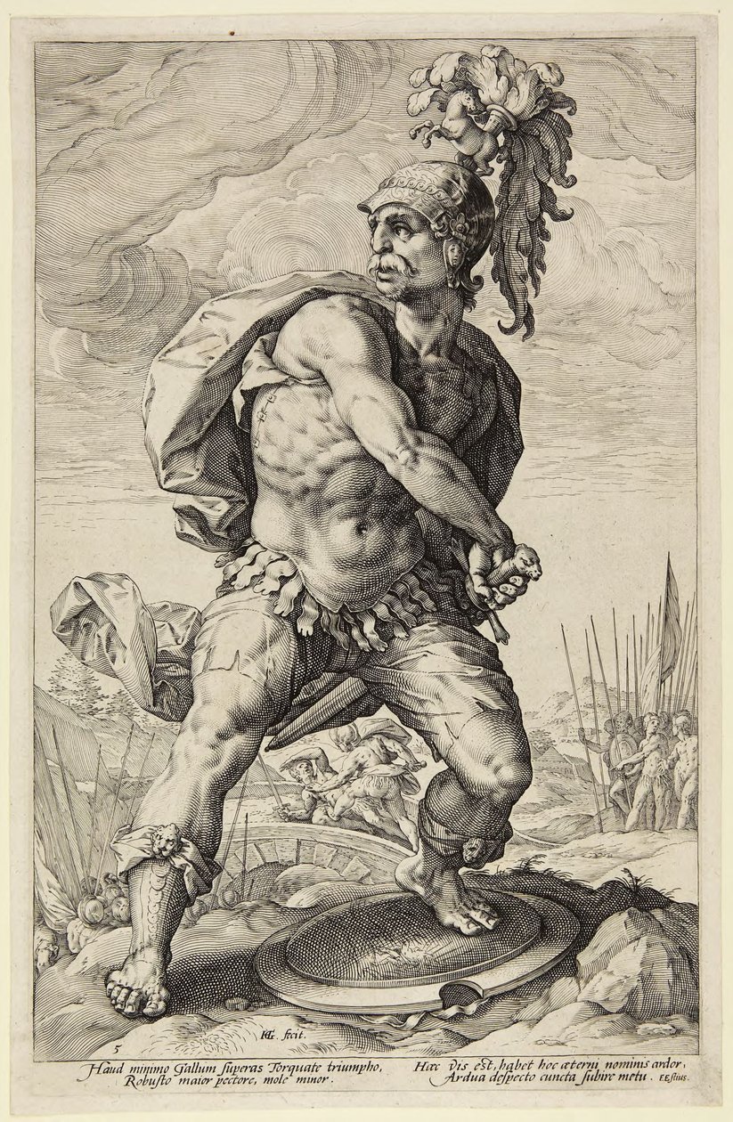 Titus Manlius Torquatus av Hendrick Goltzius
