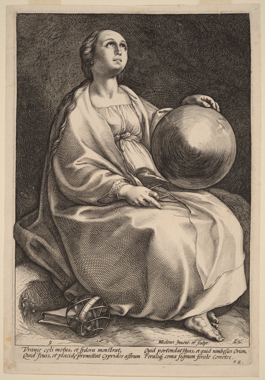 Urania av Hendrick Goltzius