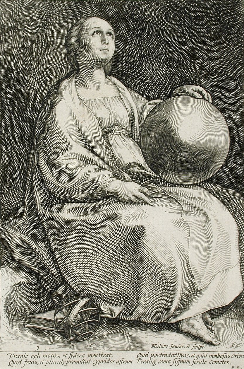 Urania av Hendrick Goltzius