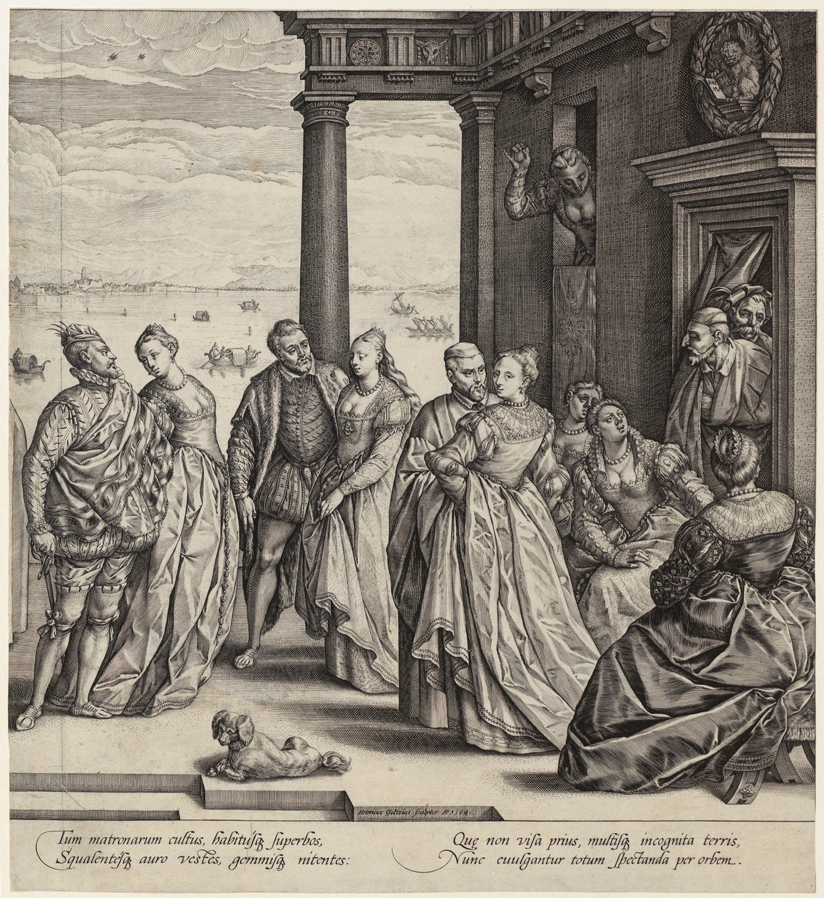 Venedigbröllop [höger sida] av Hendrick Goltzius
