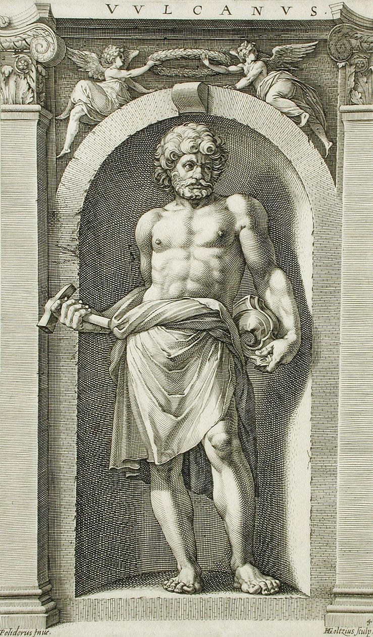 Vulcanus av Hendrick Goltzius