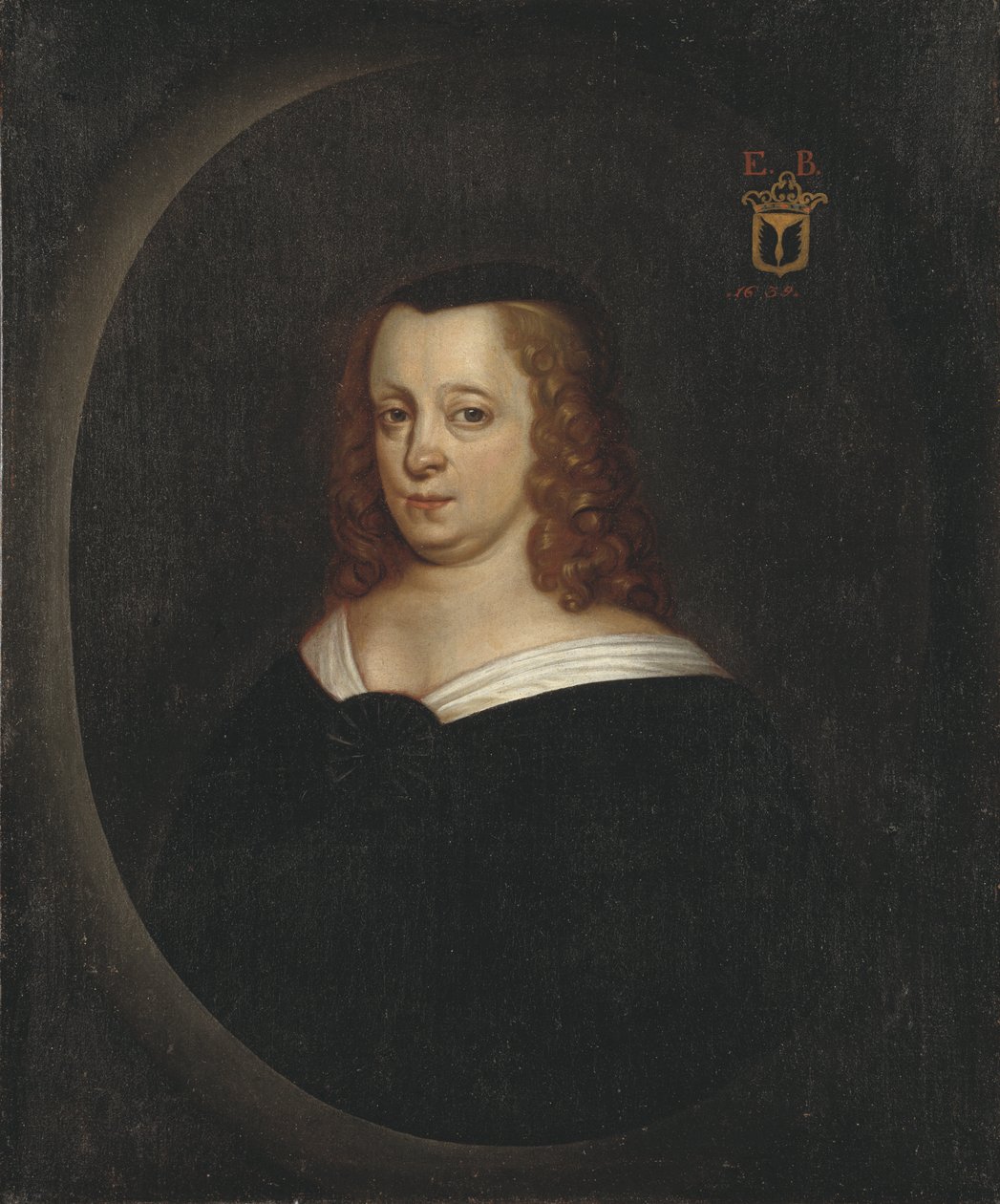 Grevinnan Ebba Brahe, svensk kurtisan, favorit hos kung Gustav Adolf av Sverige - Porträtt av Ebba Brahe av Hendrick Munnichhoven