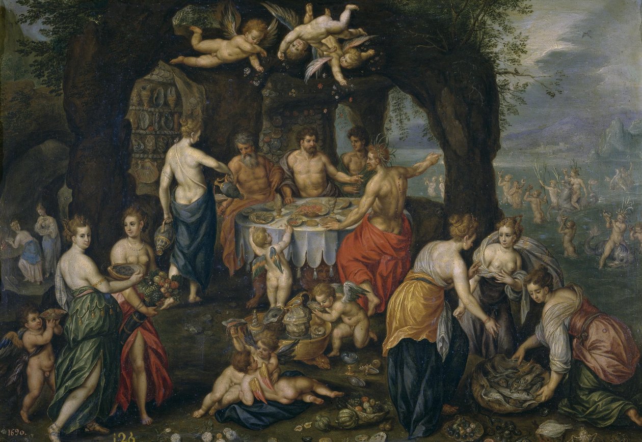 Achelous bankett av Hendrick de Clerck