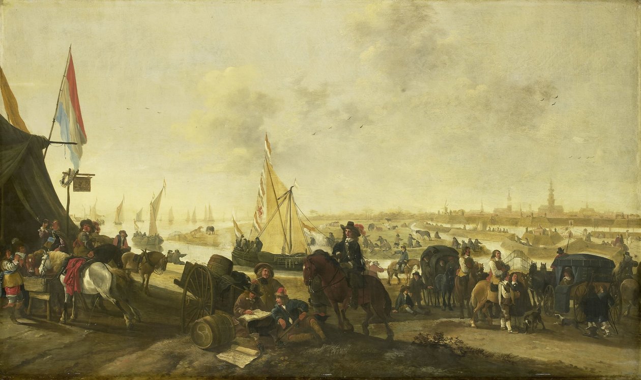 Belägringen och intagandet av staden Hulst från spanjorerna, 5 november 1645 av Hendrick de Meijer