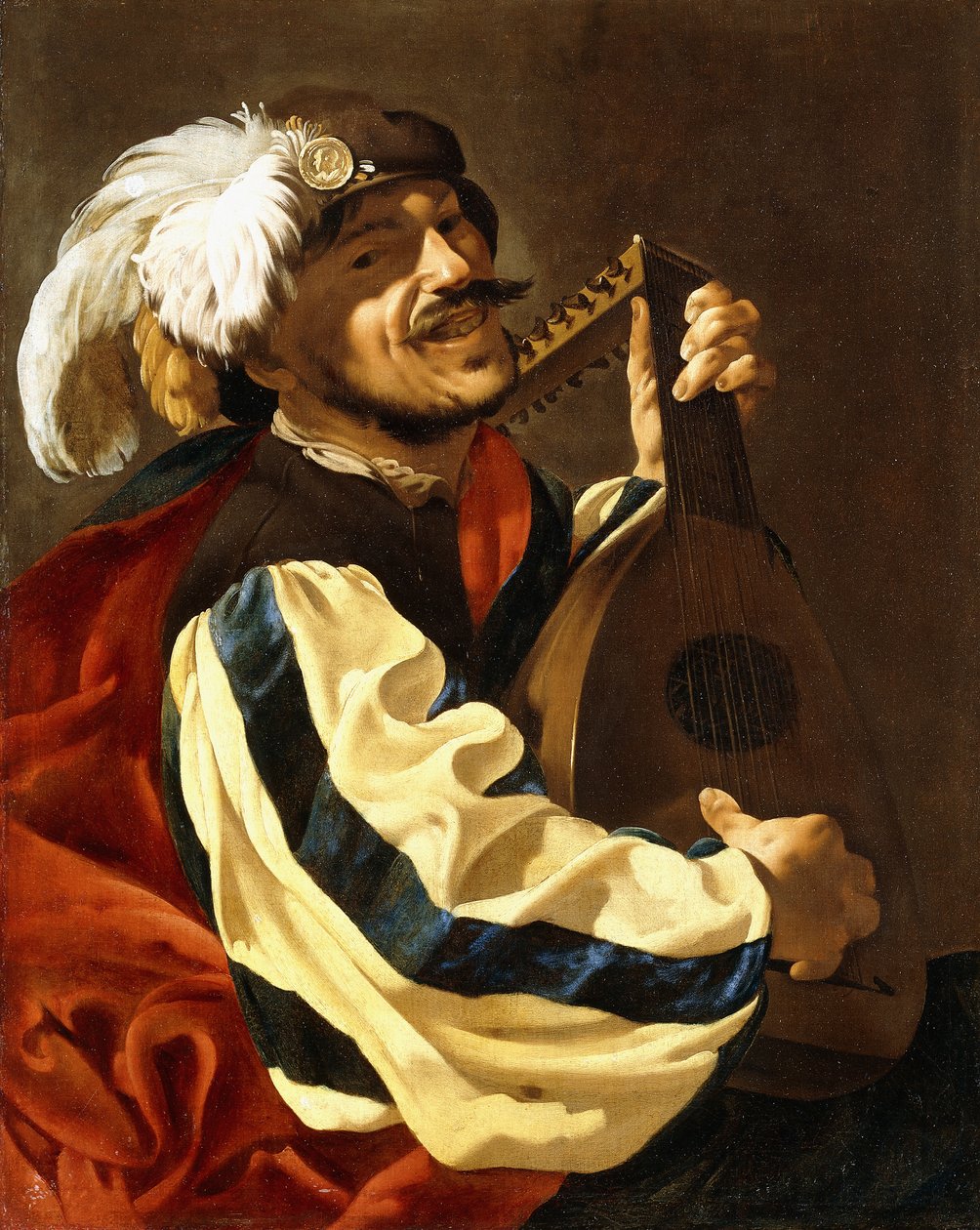 En lutspelare av Hendrick ter Brugghen