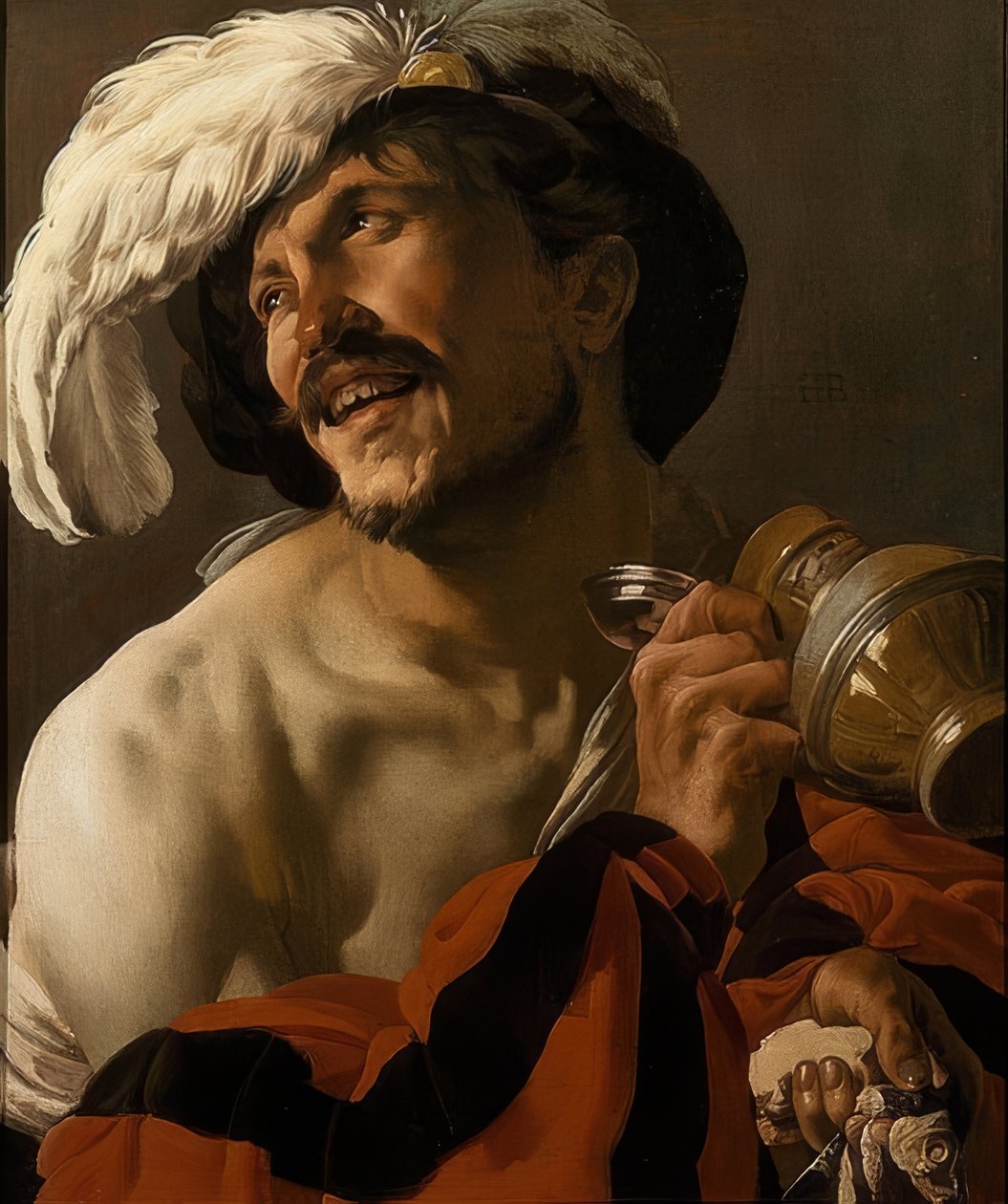 Den glada drinkaren. 1625 av Hendrick ter Brugghen