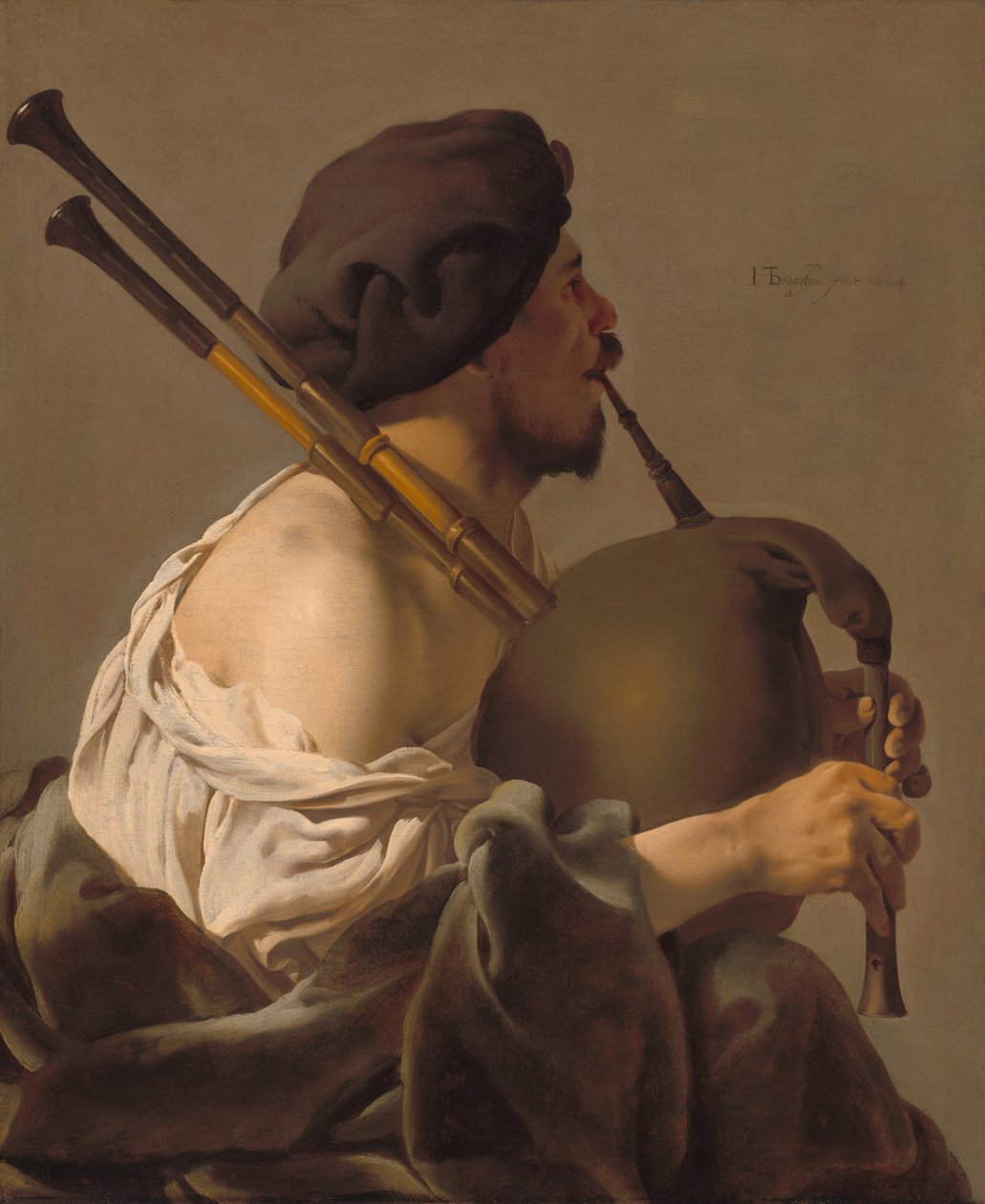 Holländska: Säckpipespelaren av Hendrick ter Brugghen