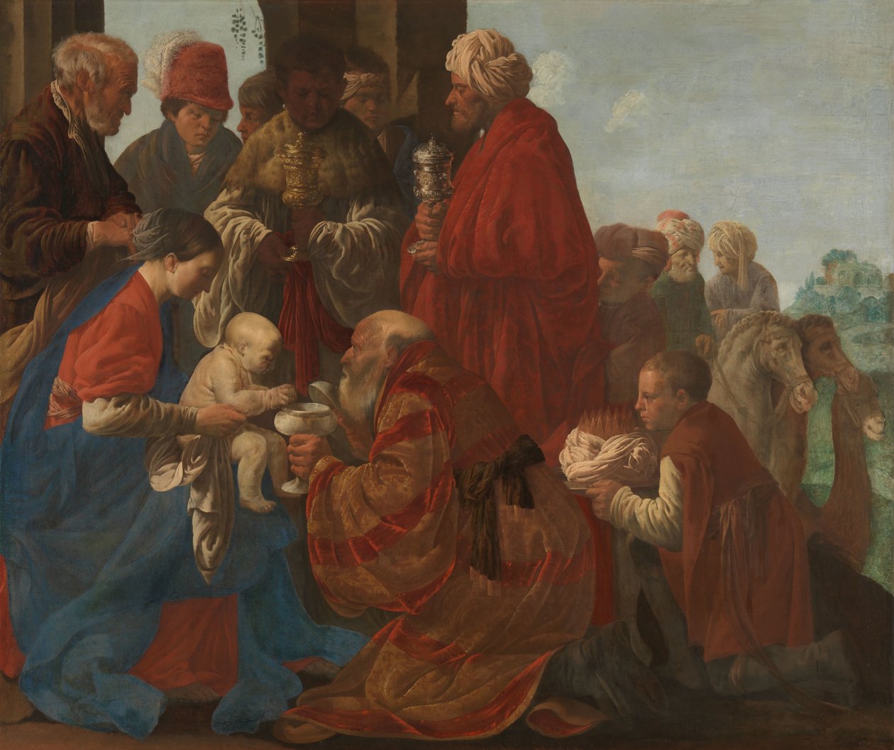 Tillbedjan av kungarna Tillbedjan av Magi av Hendrick ter Brugghen
