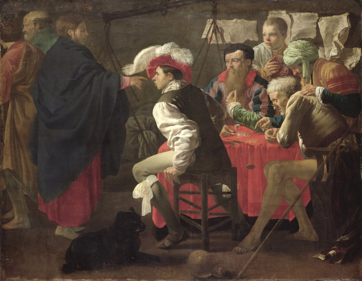 Matteus kallelse, c.1620 av Hendrick ter Brugghen