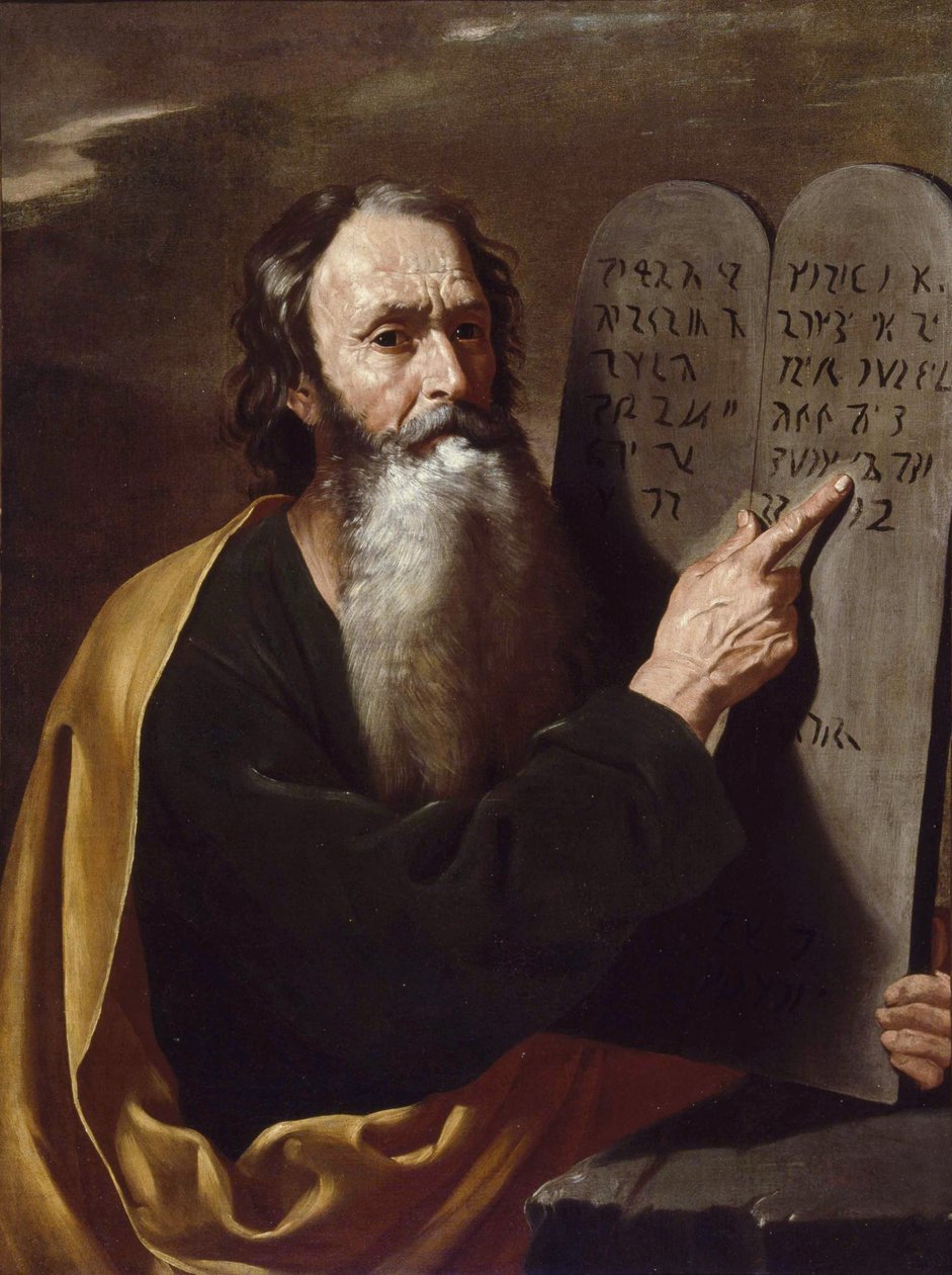 Moses par Somer (Someren), Hendrick van (1607-1656). Olja på duk, storlek: 94x73, ca 1638, privat samling av Hendrick van (attr.to) Somer