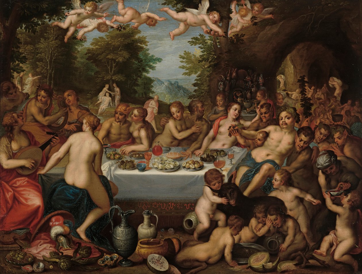 Gudarnas högtid – Bacchus och Ariadnes bröllop (kopia efter) av Hendrick van Balen der Ältere