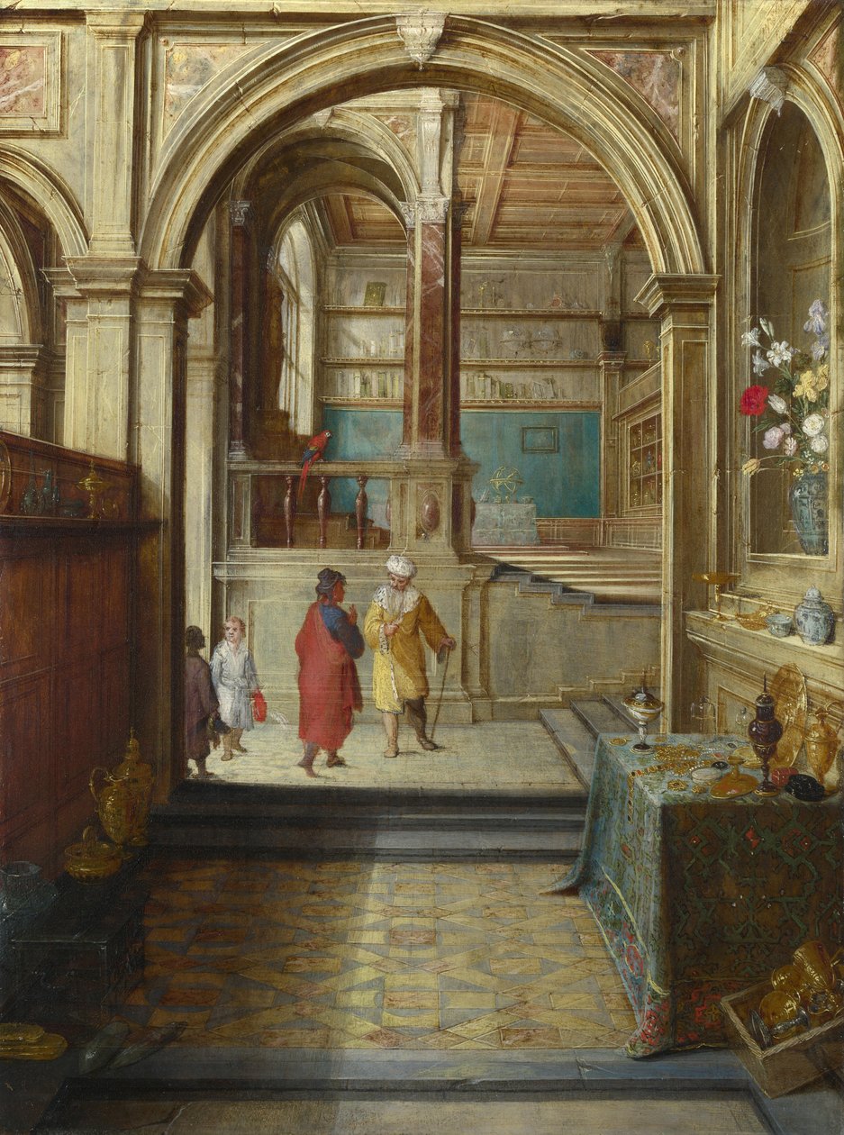 Croesus och Solon, ca. 1610 av Hendrick van Steenwyck the Younger