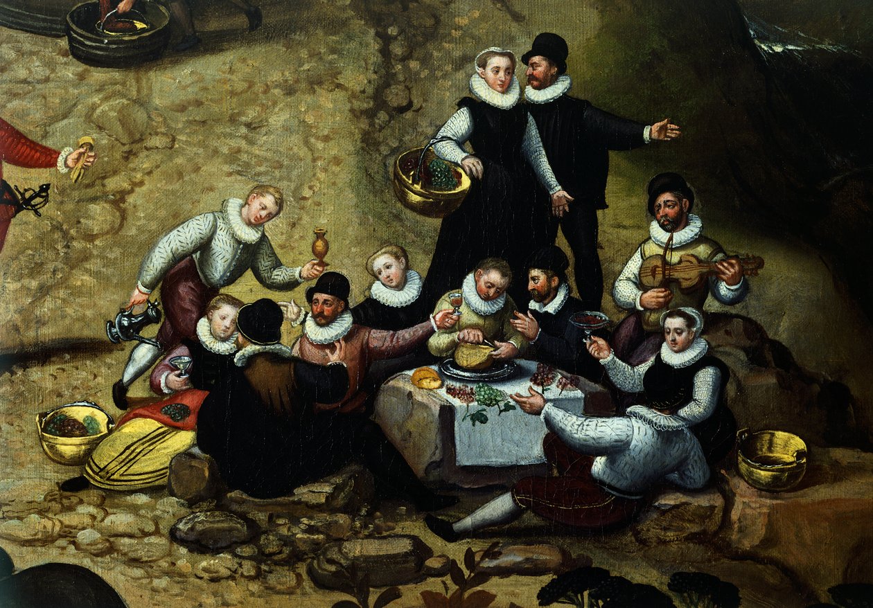 Landsmässa, av Lucas van Valkenborch, cirka (1530-1597) av Hendrick van den (1530 97) Broeck