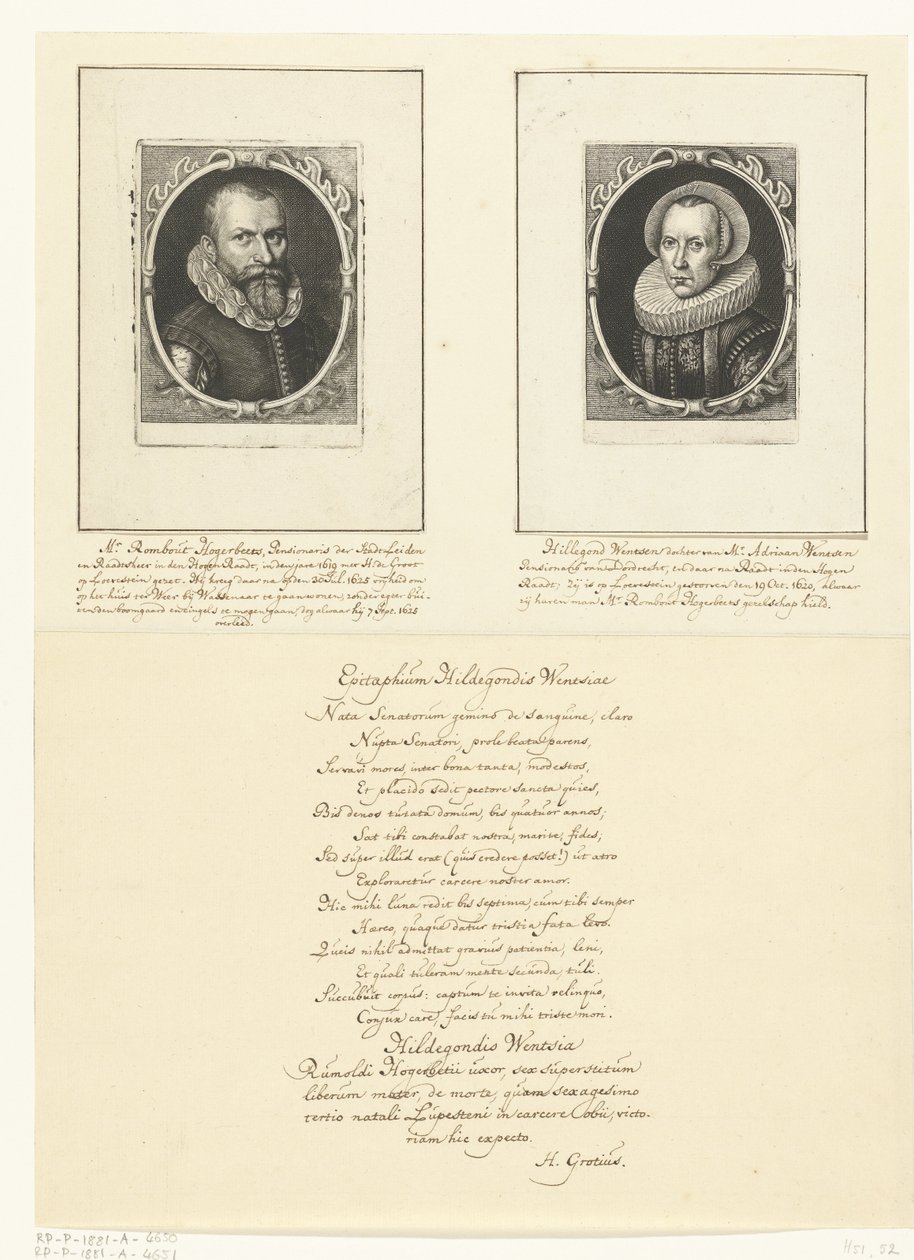 Porträtt av Hillegonda Wentzen av Hendrik Bary