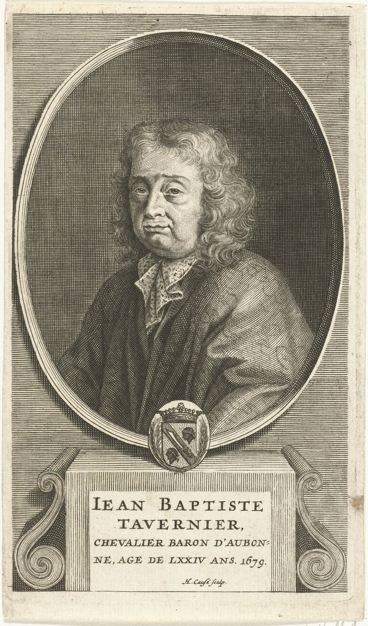Porträtt av Jean-Baptiste Tavernier av Hendrik Causé