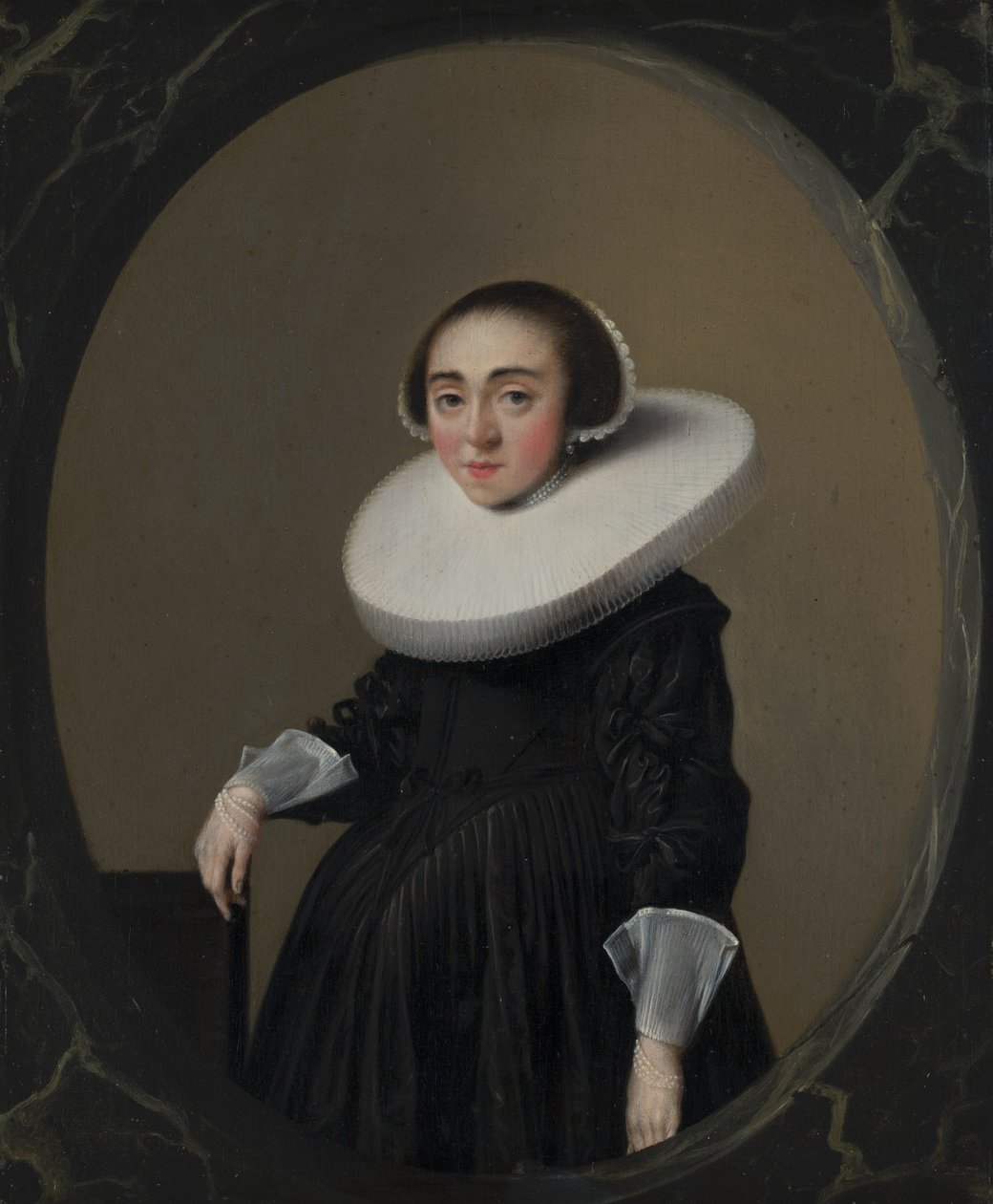 Porträtt av Anna Hooftman av Hendrick Gerritsz Pot