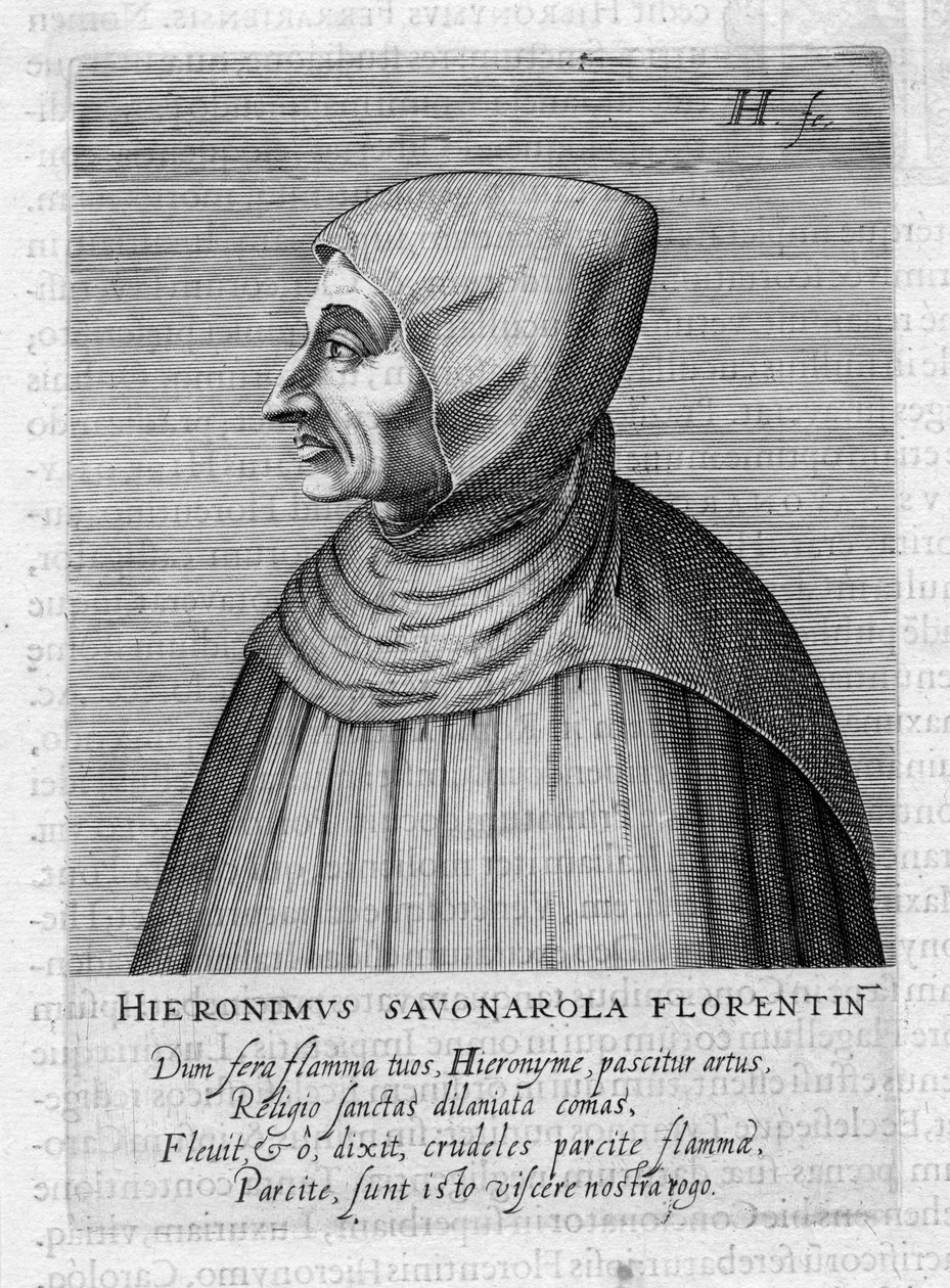 graverat porträtt av Hendrik I Hondius