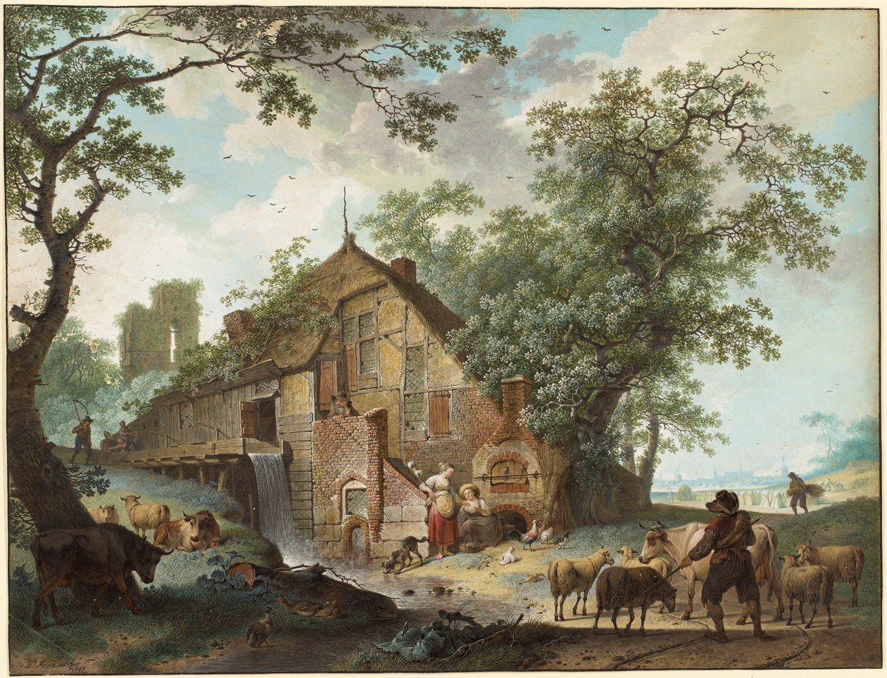 En sommarplats av Hendrick de Meyer
