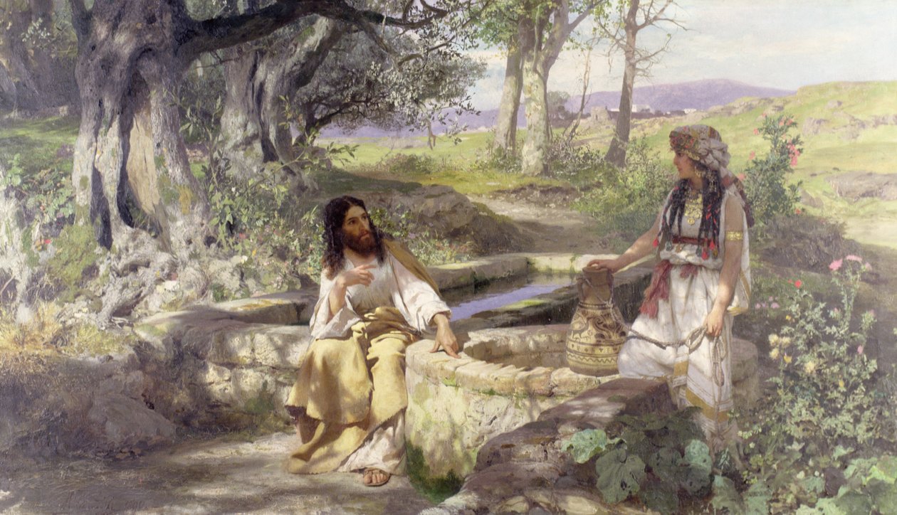 Kristus och kvinnan i Samaria, 1890 av Henryk Siemiradzki