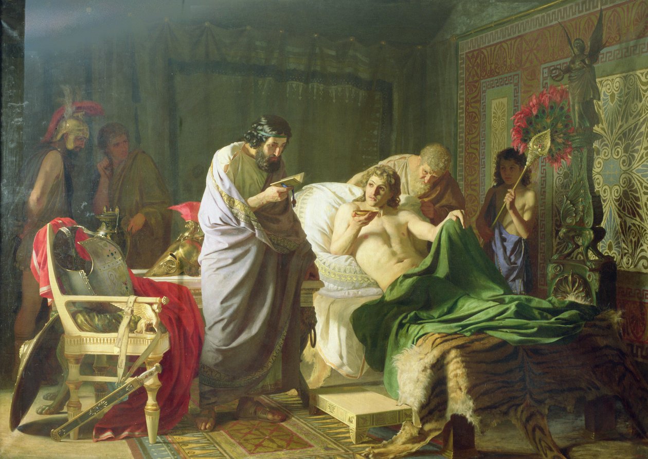 Alexander den Stores tillid til sin læge Philippos, 1870 swed av Henryk Siemiradzki