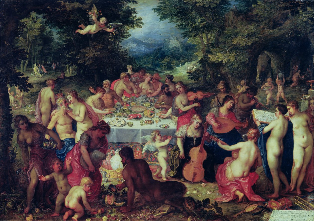 Gudarnas bankett av Hendrik van the Elder Balen