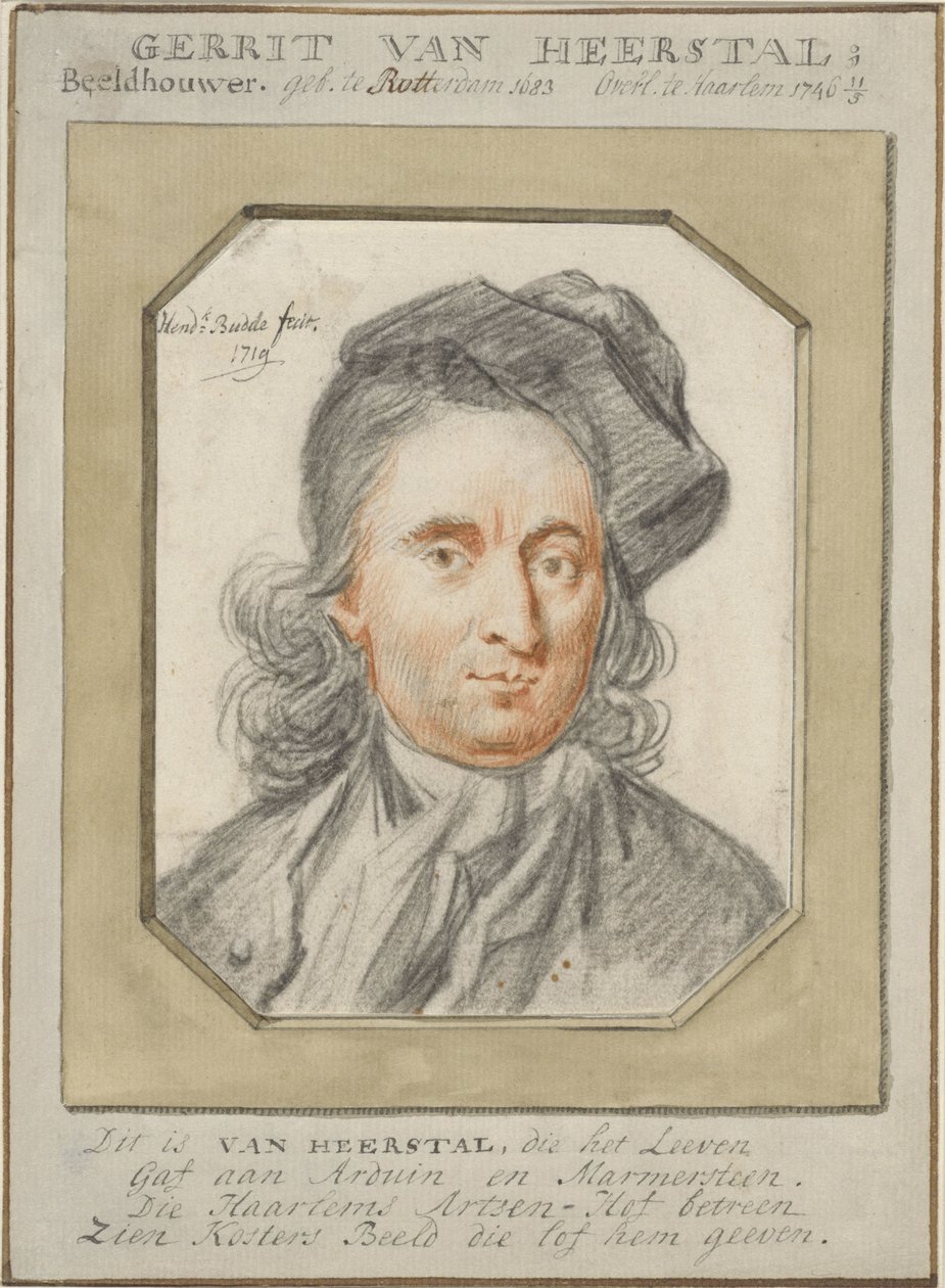 Porträtt av Gerrit van Heerstal av Hendrik Budde