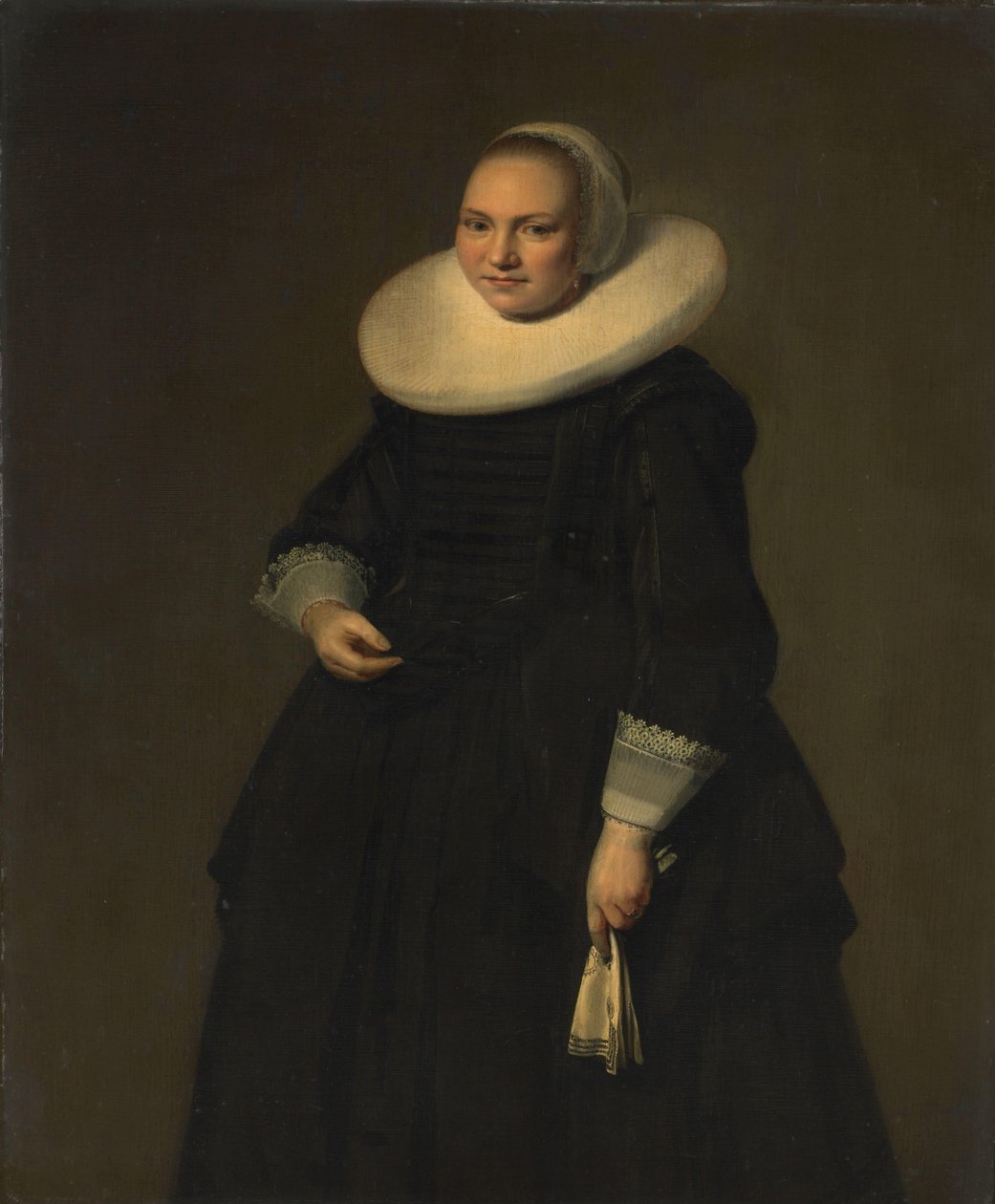 Porträtt av en kvinna av Hendrik Gerritsz Pot (attributed to)