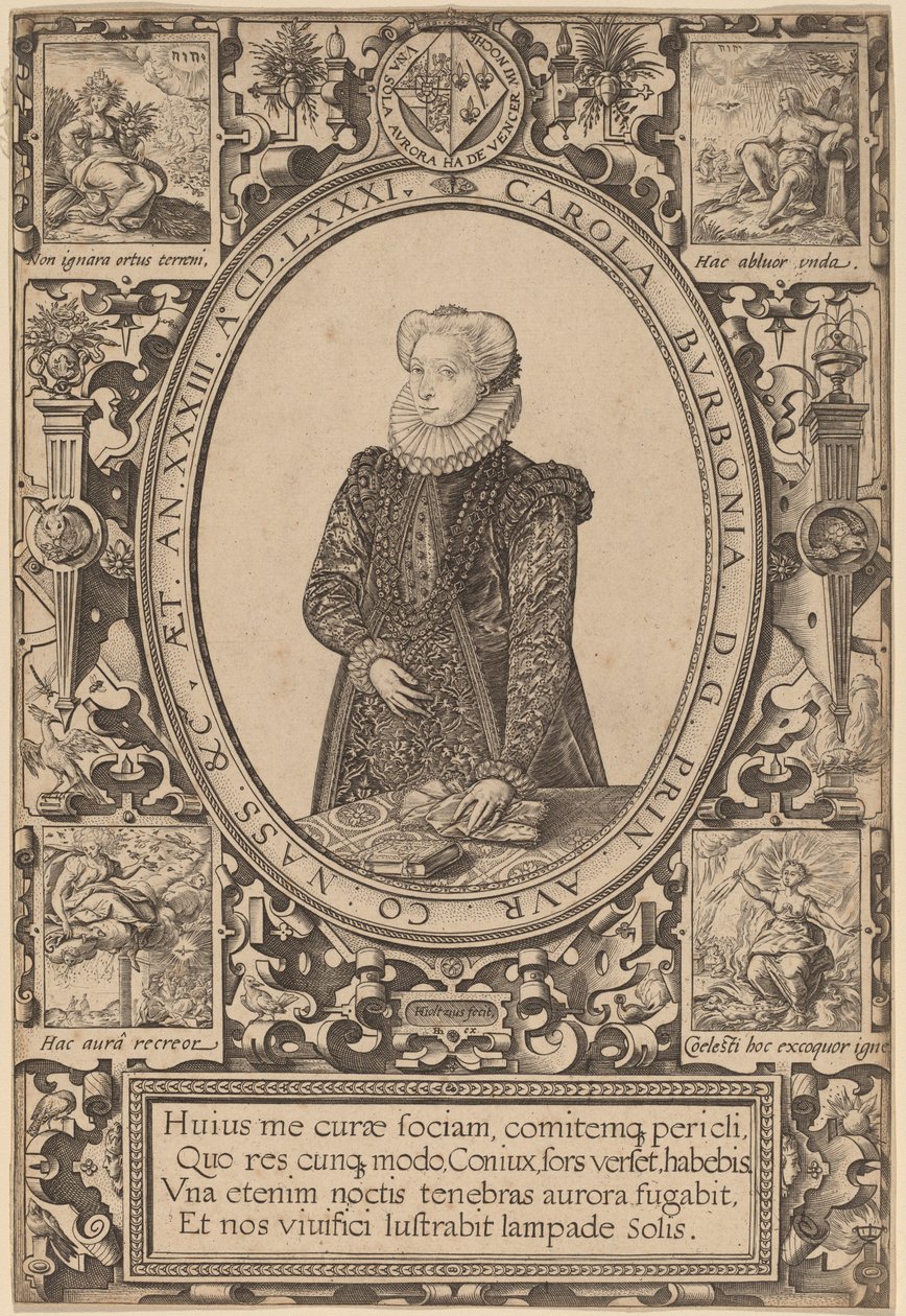 Charlotte av Bourbon av Hendrik Goltzius