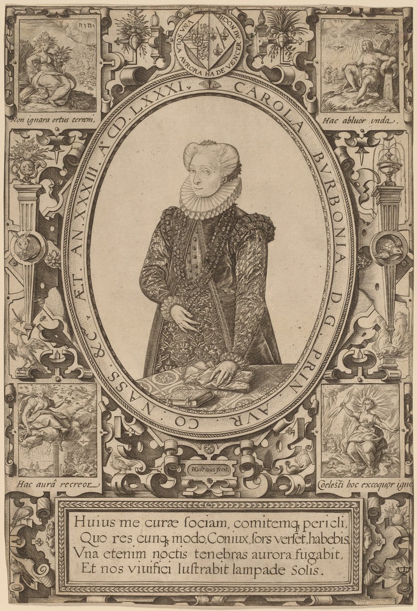 Charlotte av Bourbon av Hendrik Goltzius