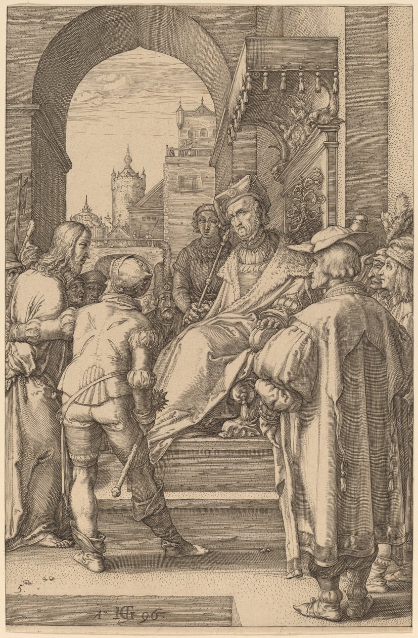 Kristus inför Pilatus av Hendrik Goltzius