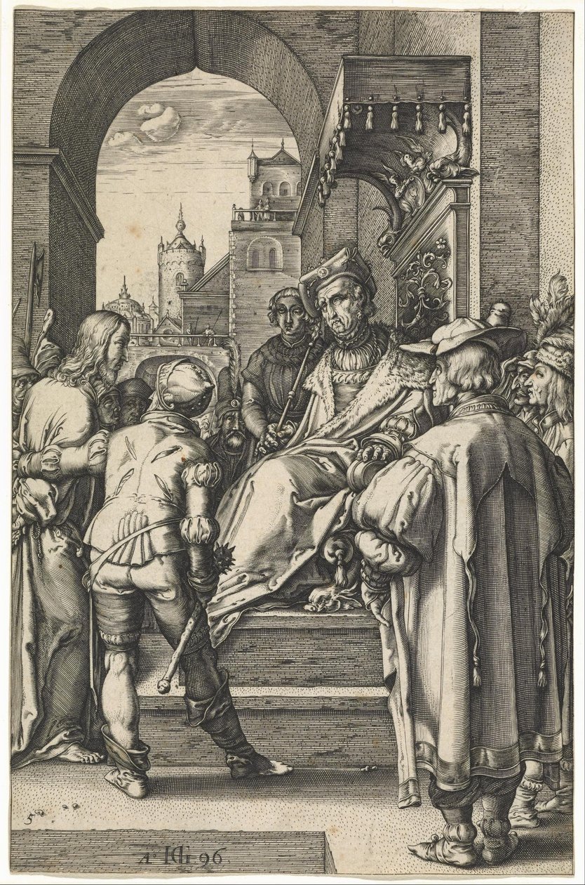 Kristus inför Pilatus av Hendrik Goltzius