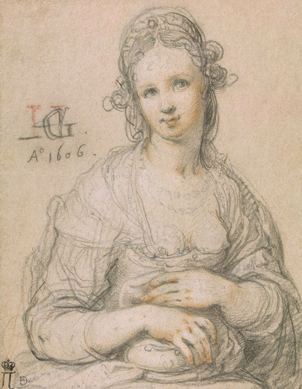 Courtesan, 1606 av Hendrik Goltzius