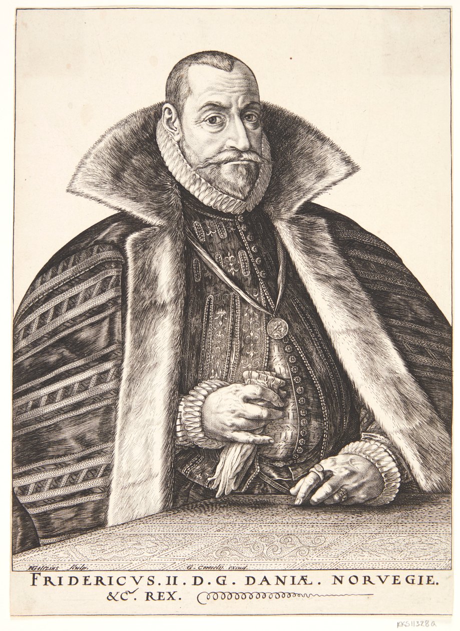 Danska: Frederik II, kung av Danmark och Norge av Hendrik Goltzius
