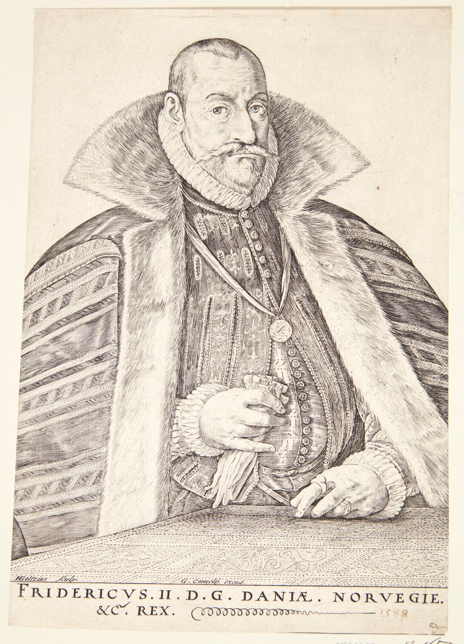 Danska: Frederik II, kung av Danmark och Norge av Hendrik Goltzius