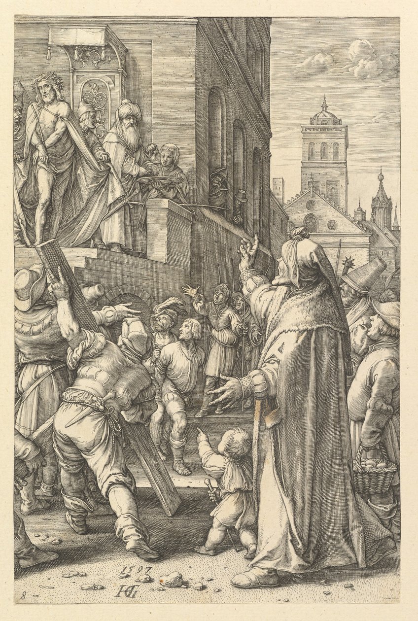 Ecce Homo, från The Passion of Christ, 1597. av Hendrik Goltzius