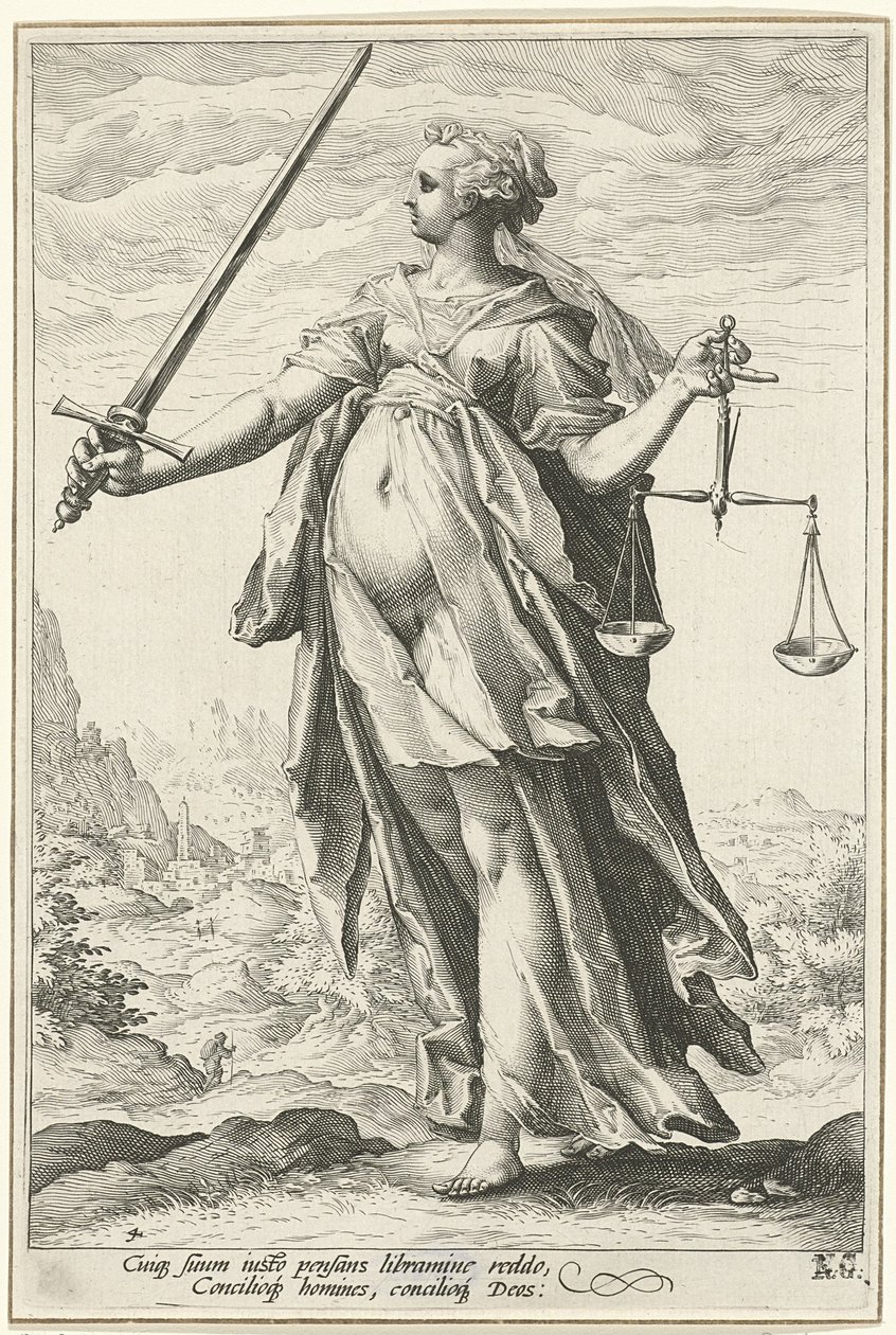 Rättvisa Rättvisa av Hendrik Goltzius