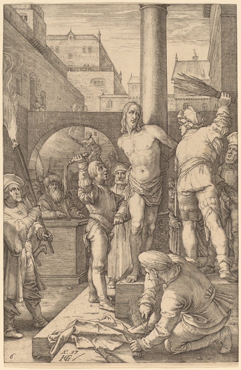 Kristi flagellation av Hendrik Goltzius