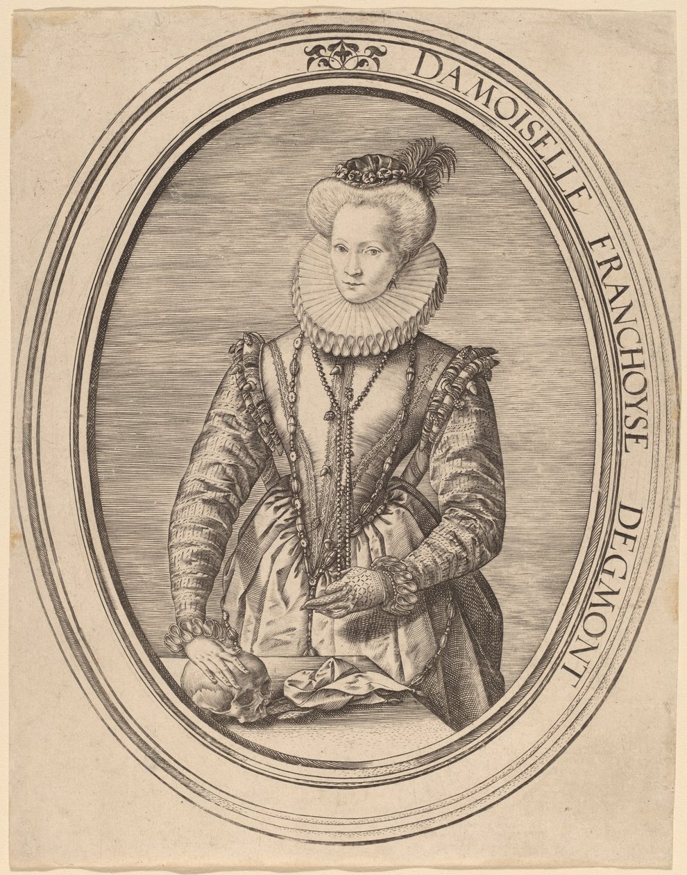 Françoise van Egmond av Hendrik Goltzius