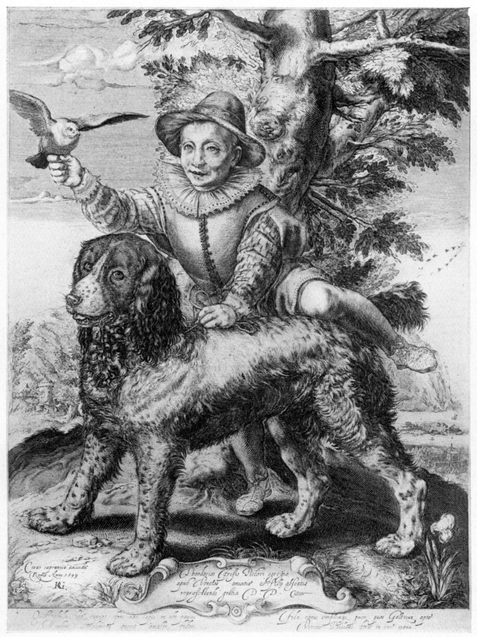 Goltzius gravyr av son till hans vän, Theodore Frisius, Rom, 1599, 1913. av Hendrik Goltzius