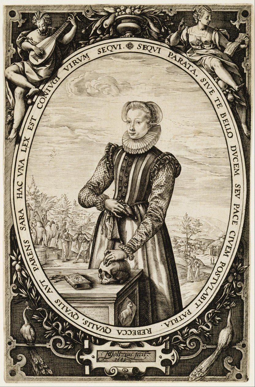Josina Hamels av Hendrik Goltzius